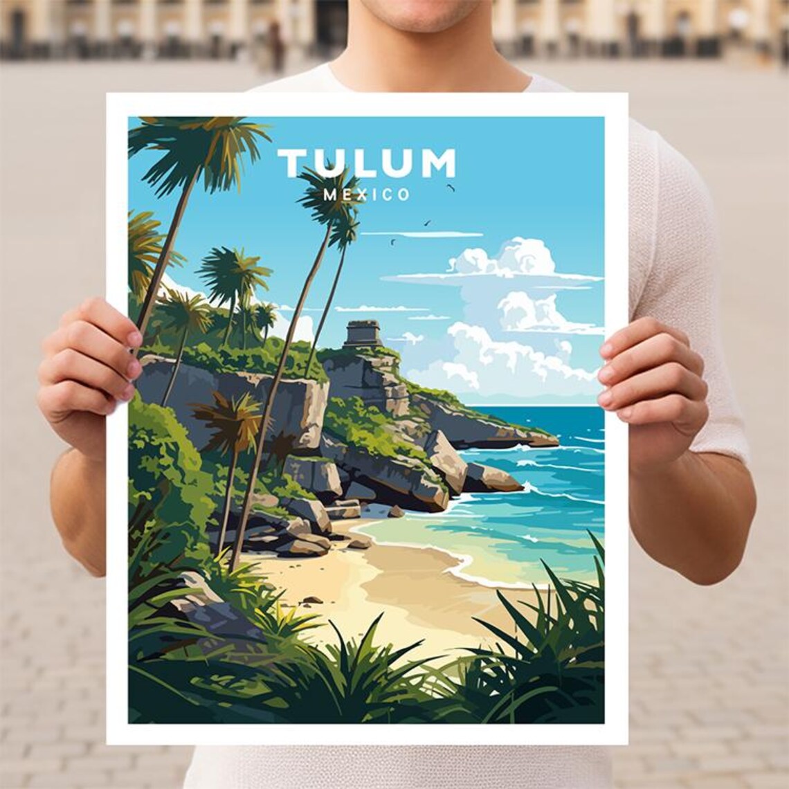Tulum Mexico Quintana Roo Travel Poster