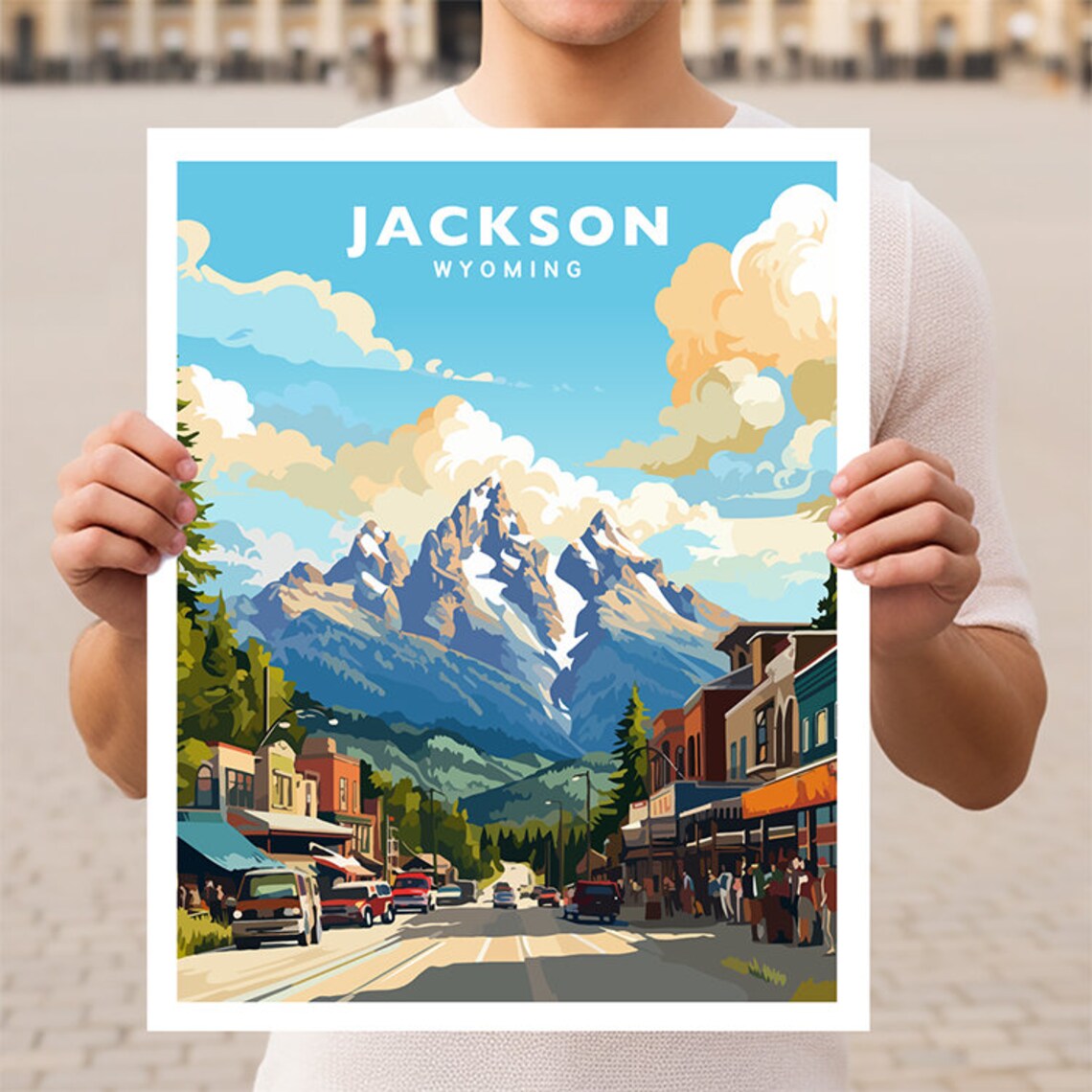 Jackson Wyoming Jackson Hole Travel Poster Print