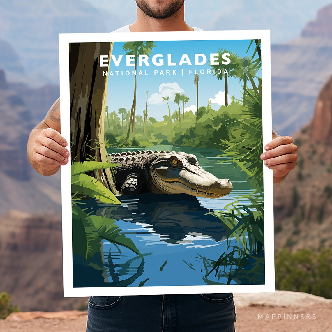 Everglades National Park Hiking Wall Art Print