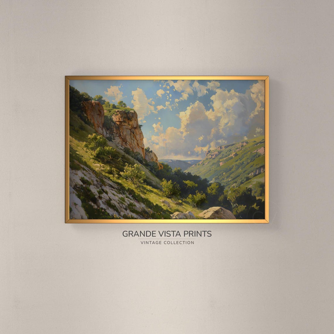 Mountain Valley Landscape Wall Art Mountain Landscape Artwork Mountain Wall Art Mountain Landscape Print Gv4352