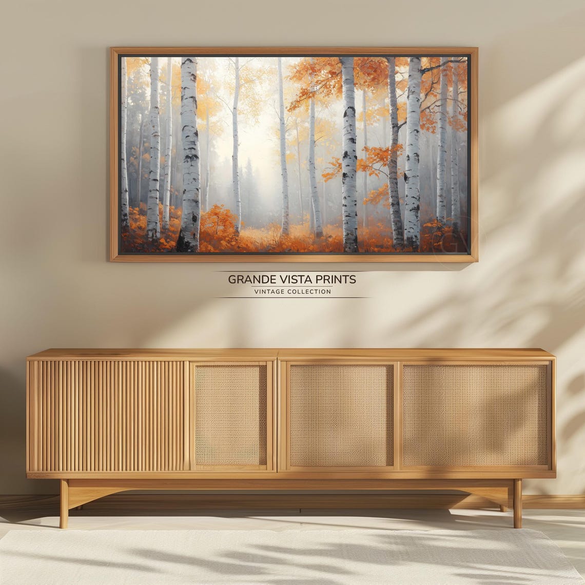 Orange Fall Forest, Autumn Background - Image 4