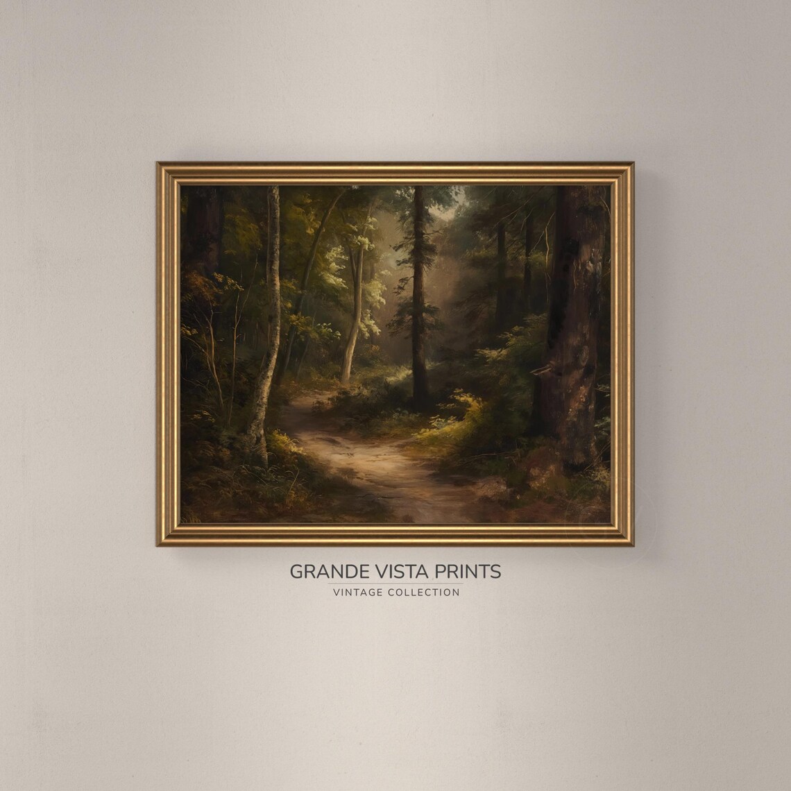 Forest Path Landscape Painting - Image 3