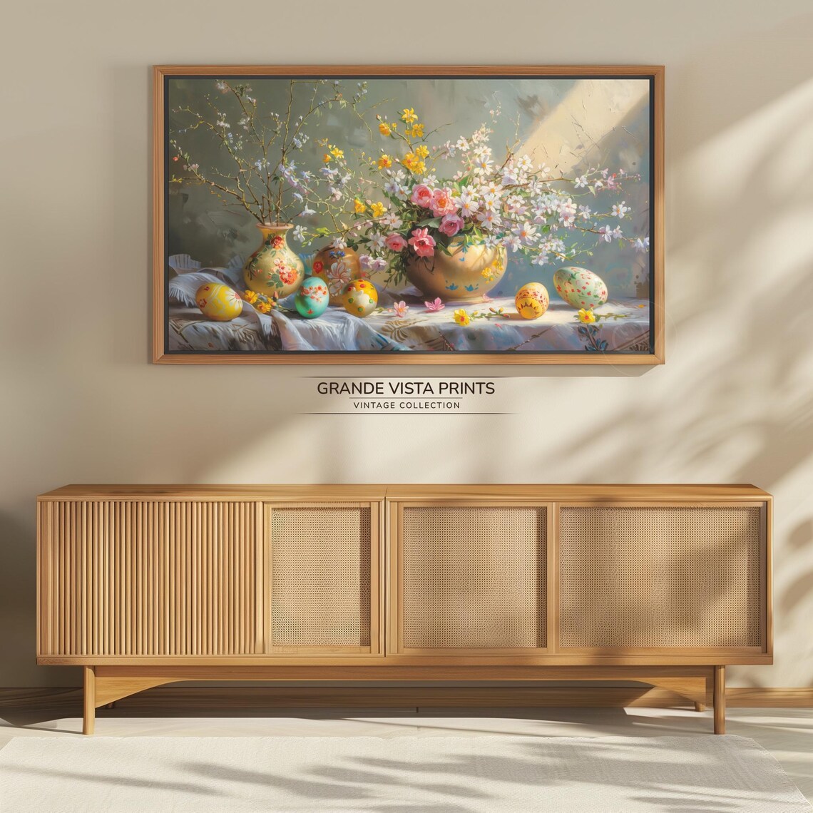 Easter Still Life Painting, Spring Decor - Image 4