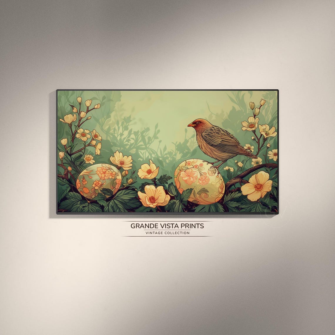 Spring Bird Easter Home Decor Art Print