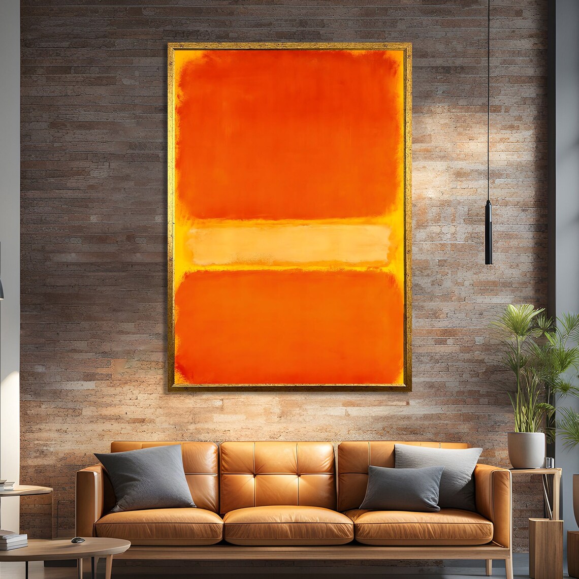 Mark Rothko Style Vibrant Abstract Wall Decor