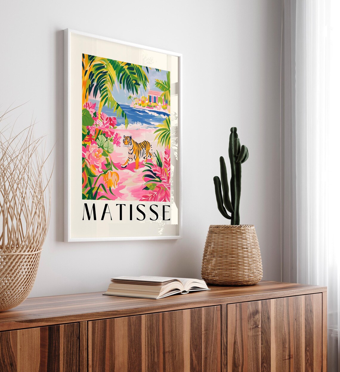 Tiger Art Print, Matisse-Inspired Mid-Century Decor - Image 5