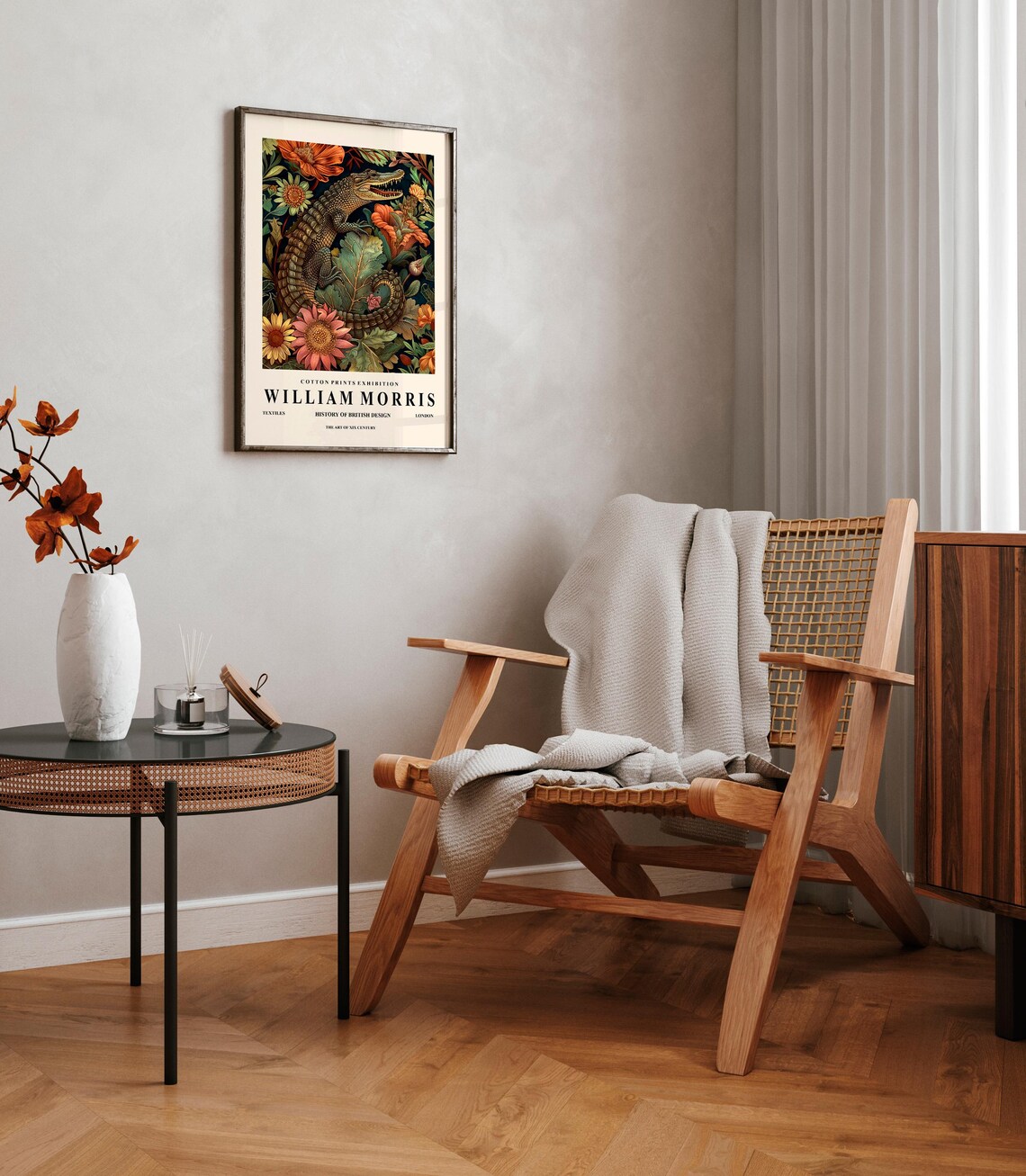William Morris Crocodile Botanical Mid-Century Art Print - Image 2