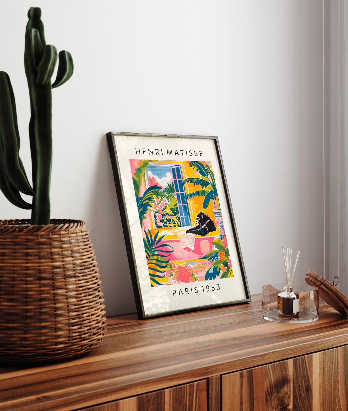 Henri Matisse Style Tropical Gorilla Bubble Bath Paris 1953 Poster - Image 3
