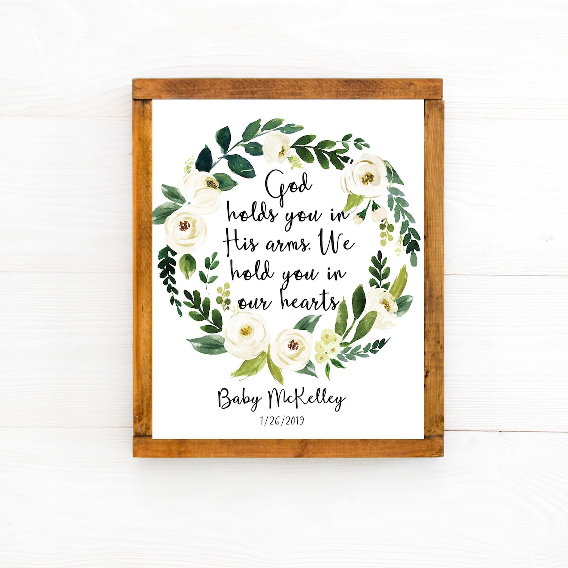 Miscarriage Keepsake Baby Loss Quote Art Print