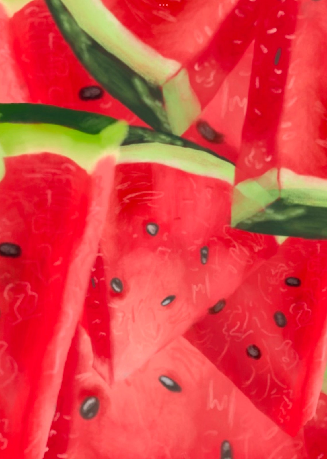 Watermelon Art Print, Summer Fruit Kitchen Decor - Image 2