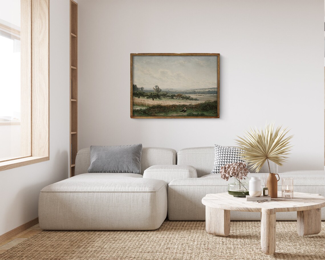 Country Oil Painting Farmhouse Wall Art Print - Image 4
