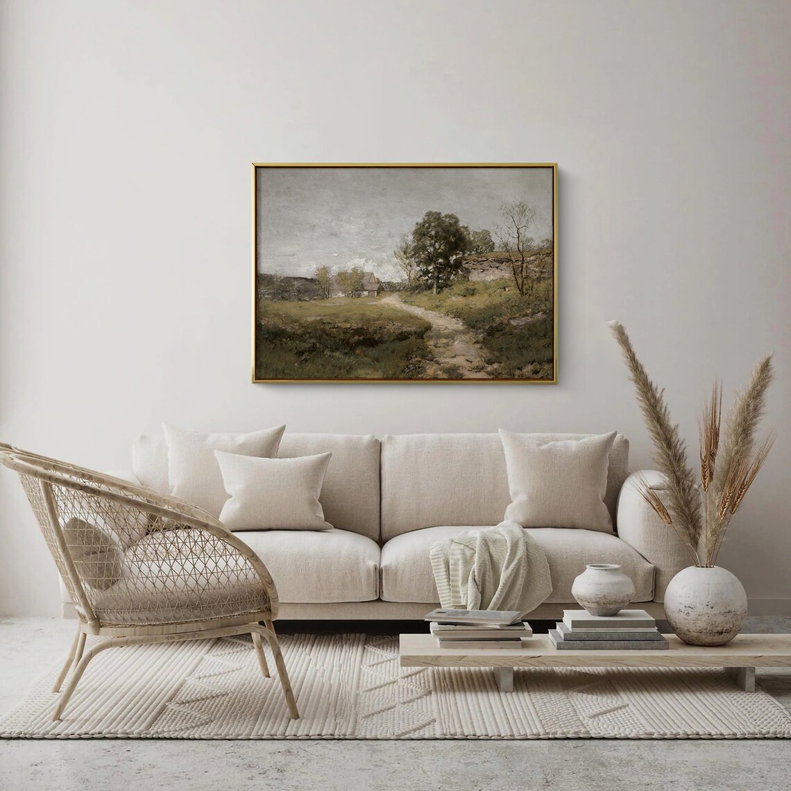 Country Vintage Farmhouse Rustic Country Wall Art Print - Image 4