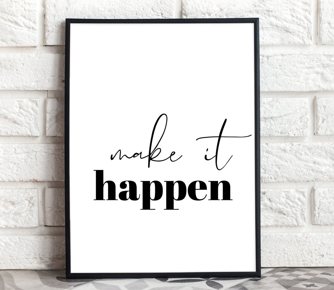 Girl Boss Bold Serif Feminist Chic Empowerment Office Poster - Image 3