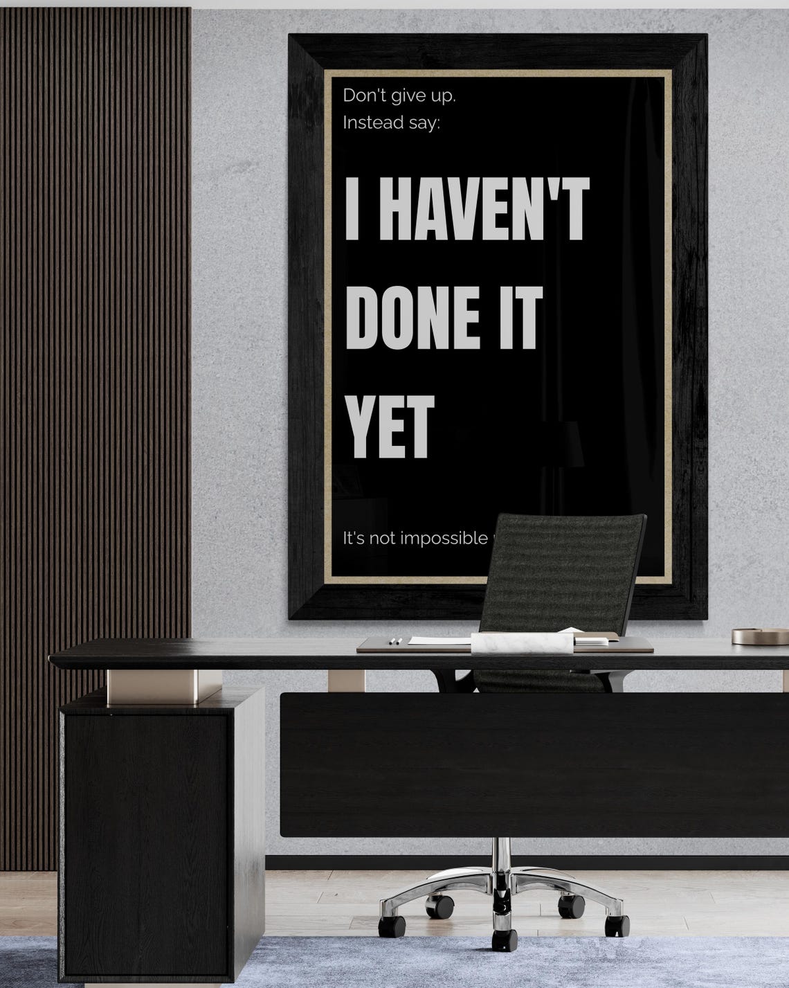 I Havent Done It Yet Dont Give Up Bold Hustle Motivational Poster - Image 2