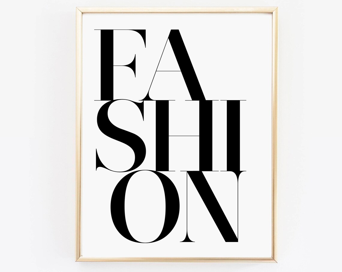 Fashion Bold Black Serif Typography Scandinavian Style Poster - Image 3