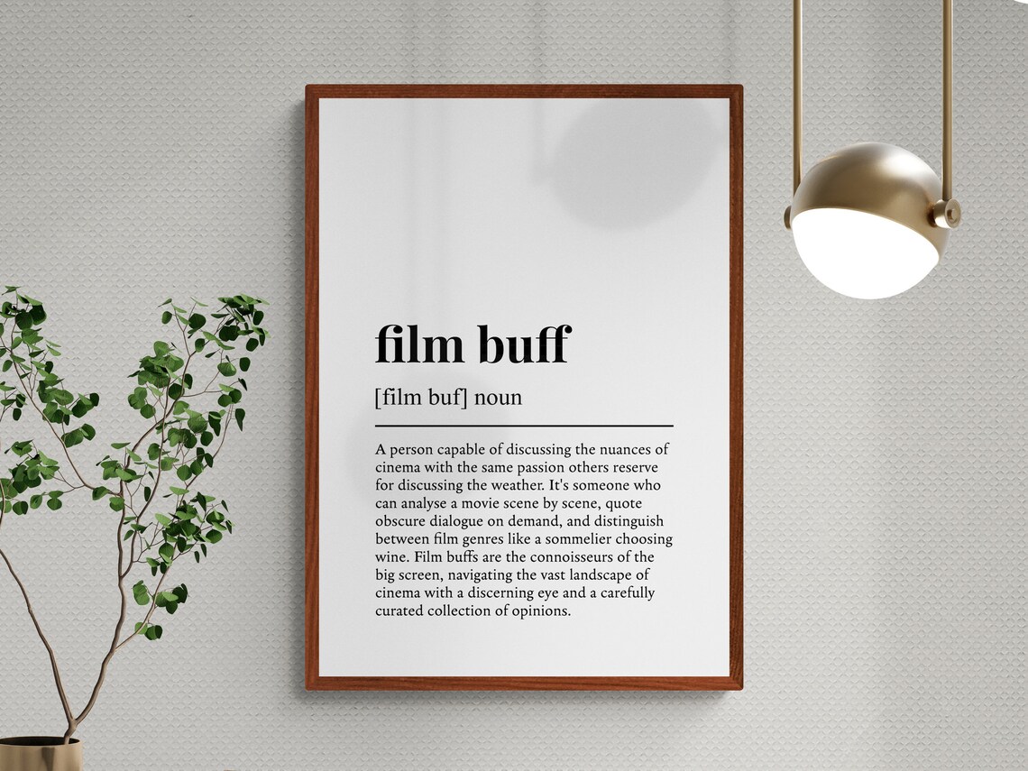 Film Buff Funny Definition Art Print, Hobby Humor - Image 3