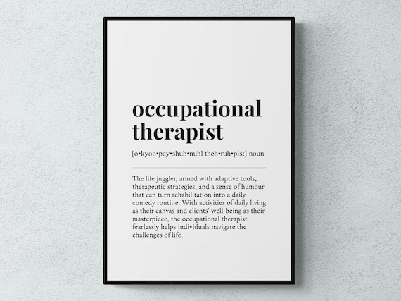 Occupational Therapist Funny Definition Art Print