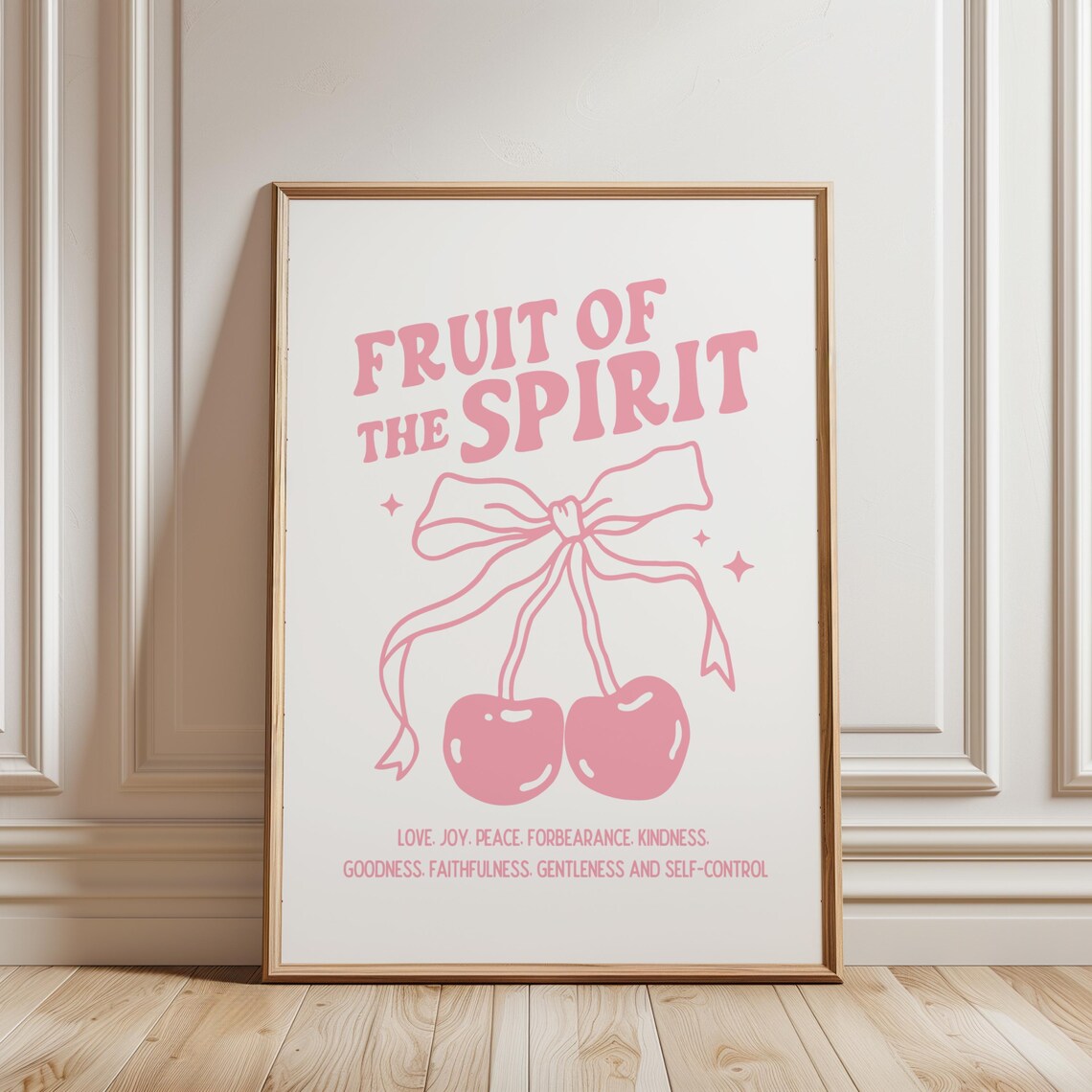 Fruit Of The Spirit, Galatians 5:22 Christian Poster - Image 2