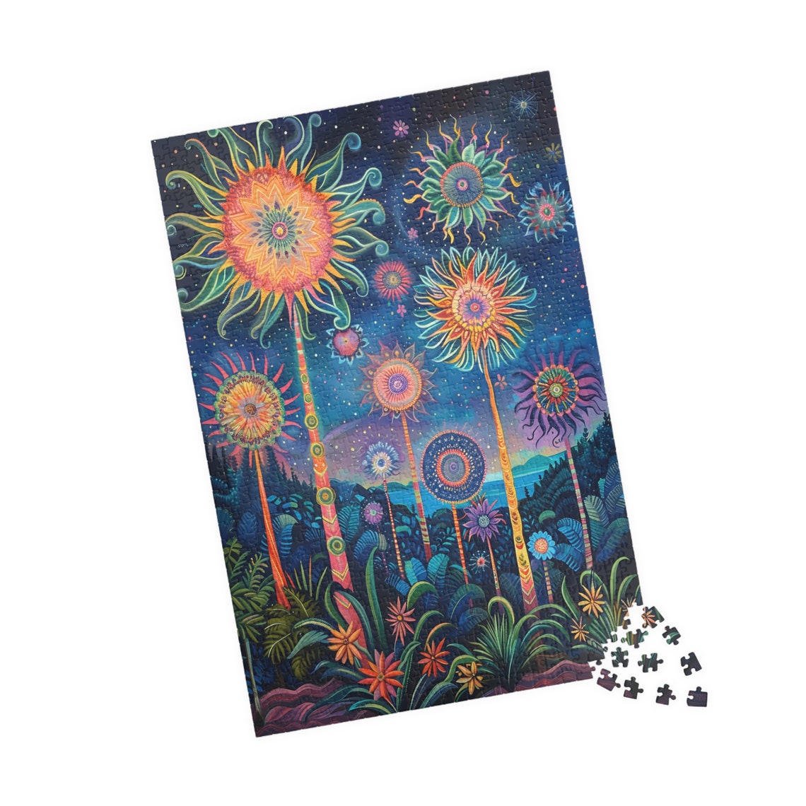 Tropical Firework Dream Iv Jigsaw Puzzle Tech Free Fun Activity Great Gift For Birthdays Paitents And Nursing Homes - Image 4