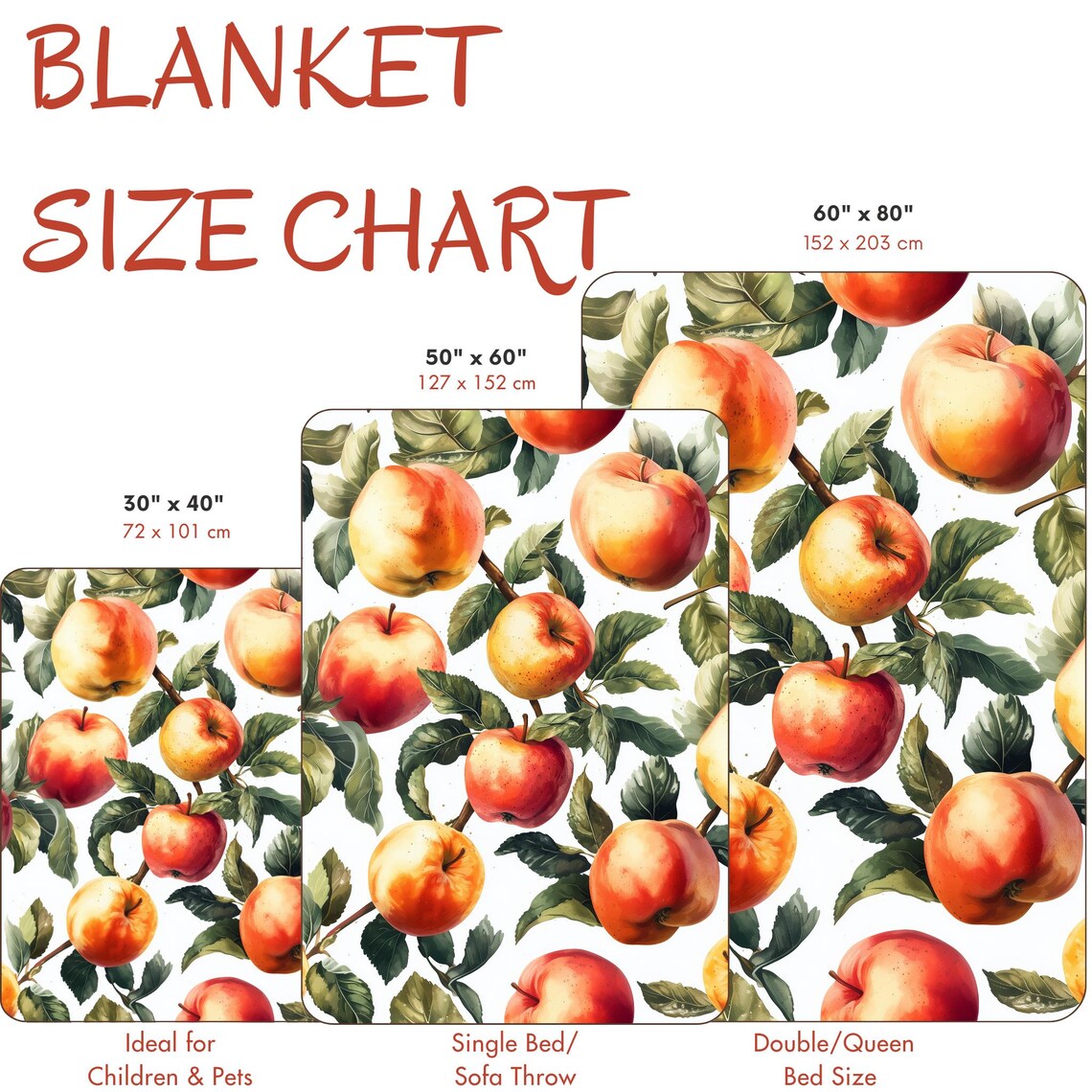 Watercolor Painting of Ripe Red Apples on a Tree Branch Poster - Image 5