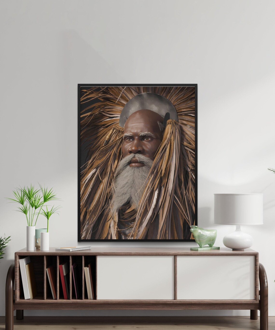 African Santeria Art Print, Yoruba Spiritual Artwork - Image 4