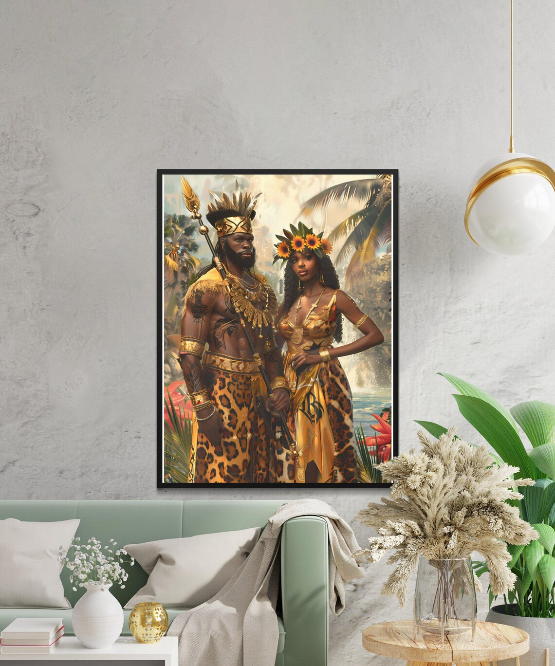 Yoruba Orishas, African Santeria Decor Art Print - Image 3