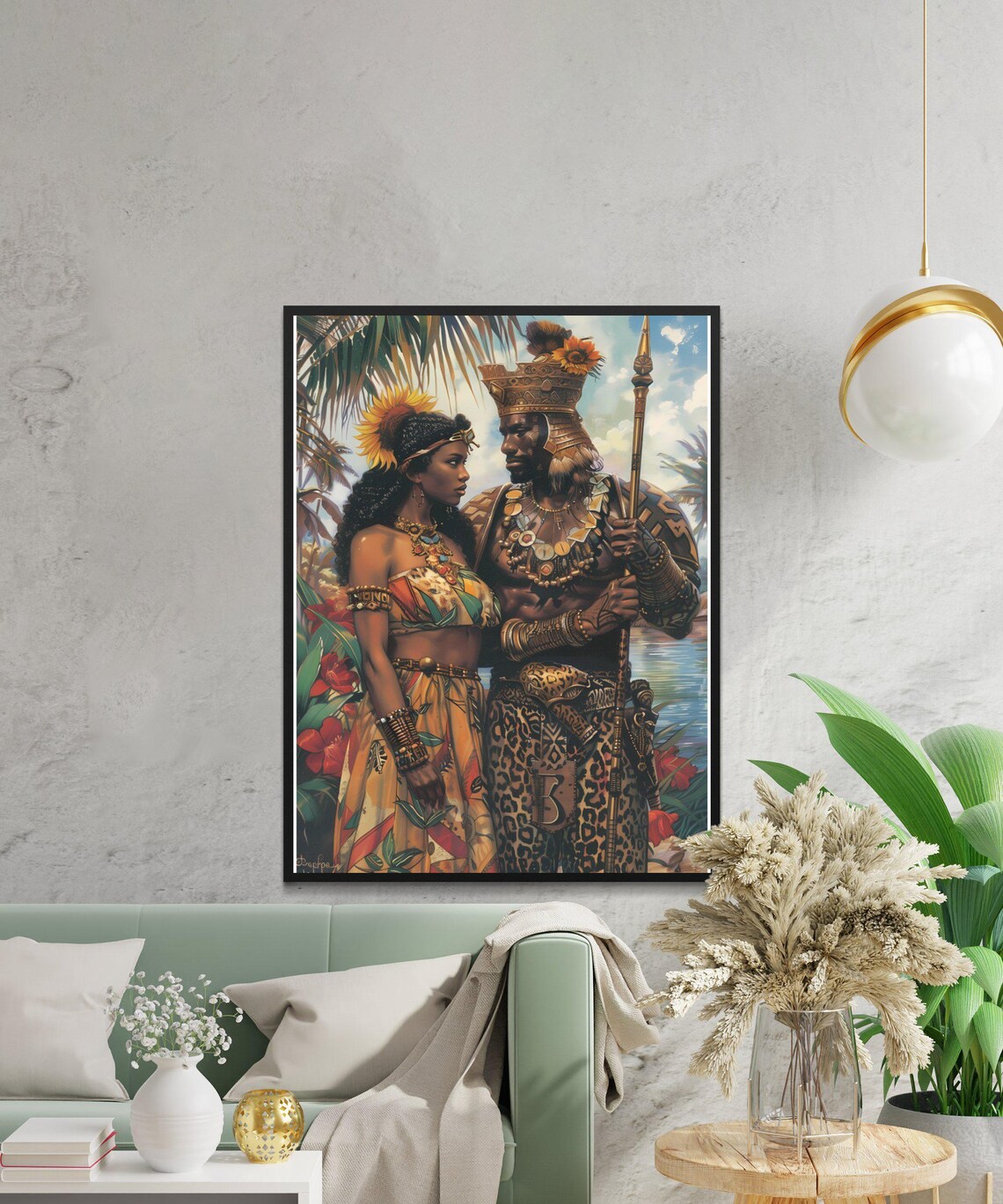 African Yoruba Orisha Art Print, Spiritual Decor - Image 3