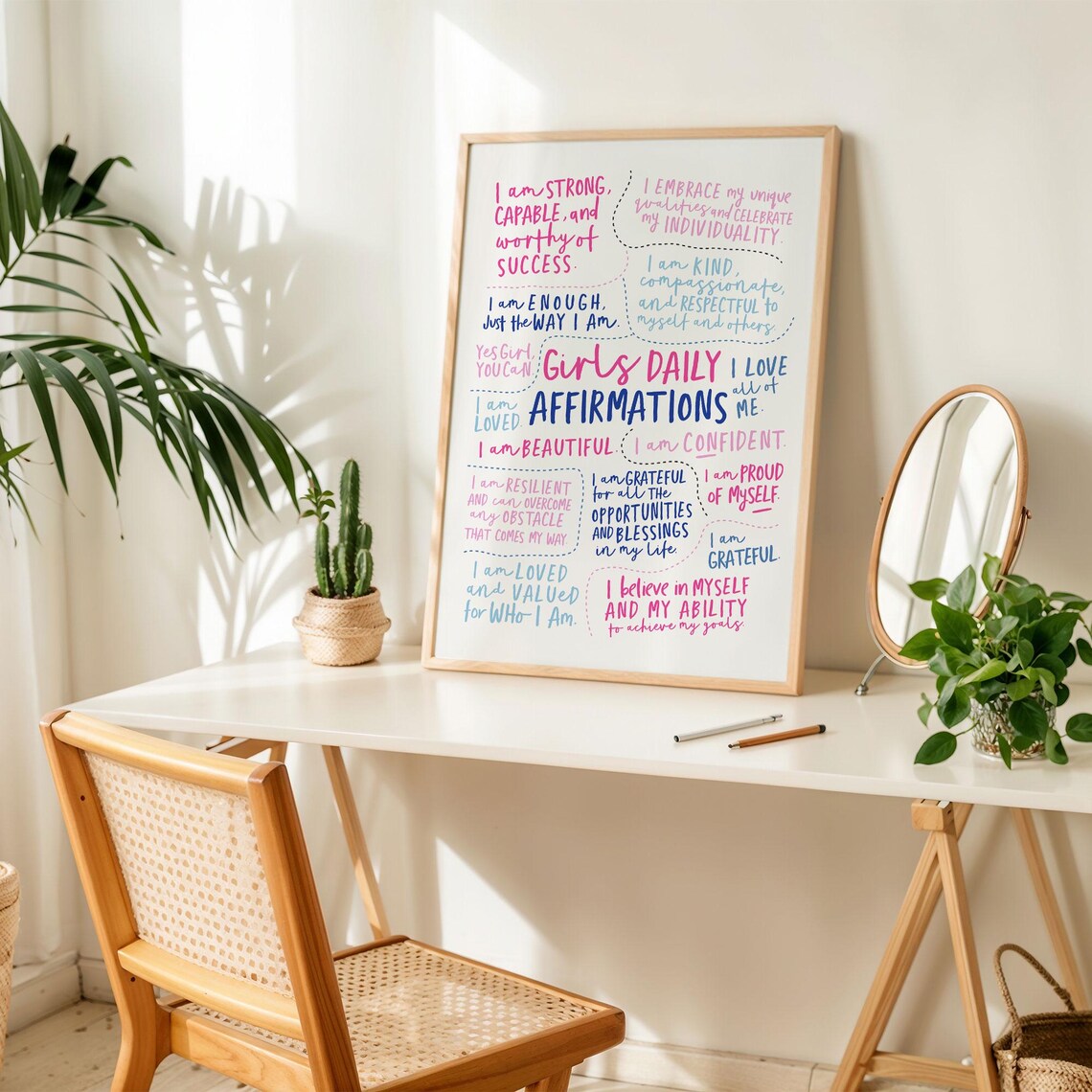 Girls Affirmation Poster, Teen Girl Room Decor - Image 2