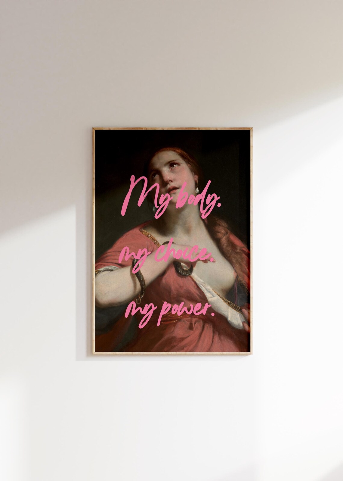 My Body My Choice Altered Art Print, Feminist Decor - Image 3
