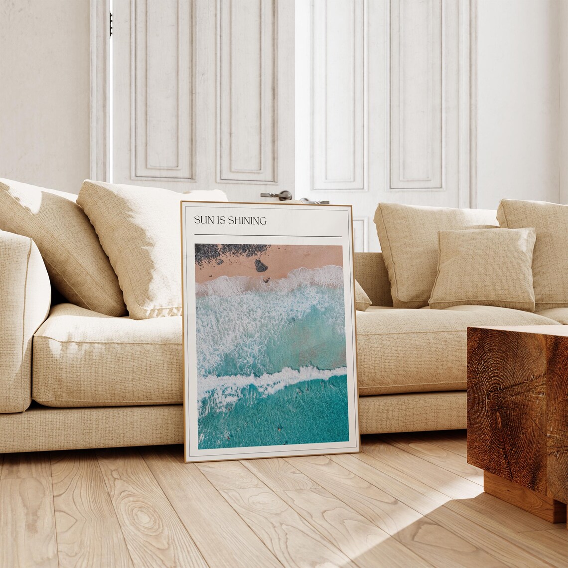 Vintage Surf Poster, Beach and Ocean Wall Art - Image 3