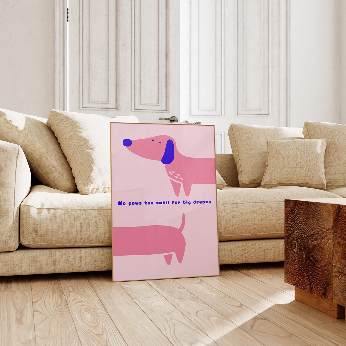 Dachshund Dog Funny Decor Art Print, Maximalist - Image 2