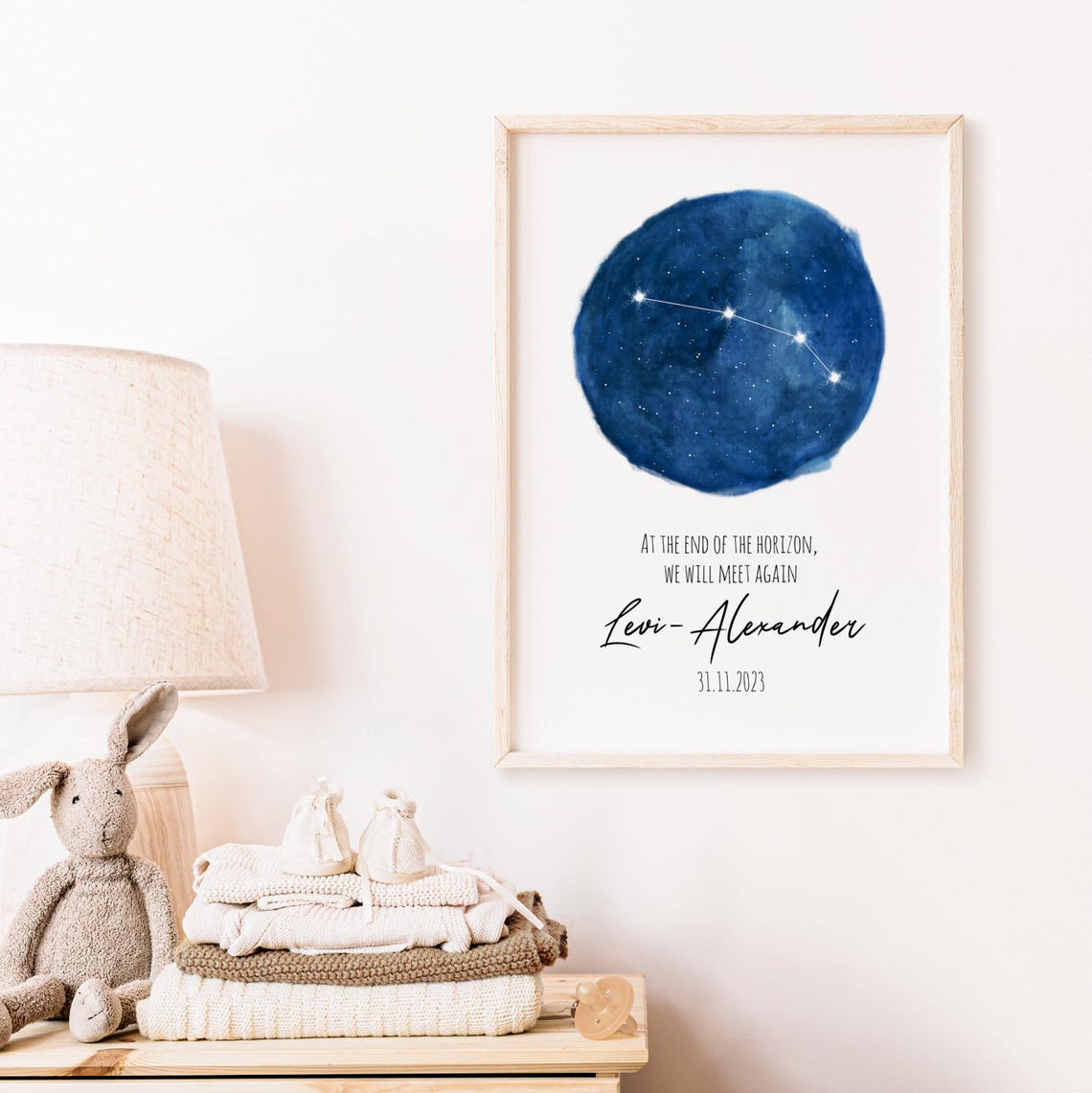 Personalized Aries Star Map Baby Loss Memorial Keepsake Poster - Image 5