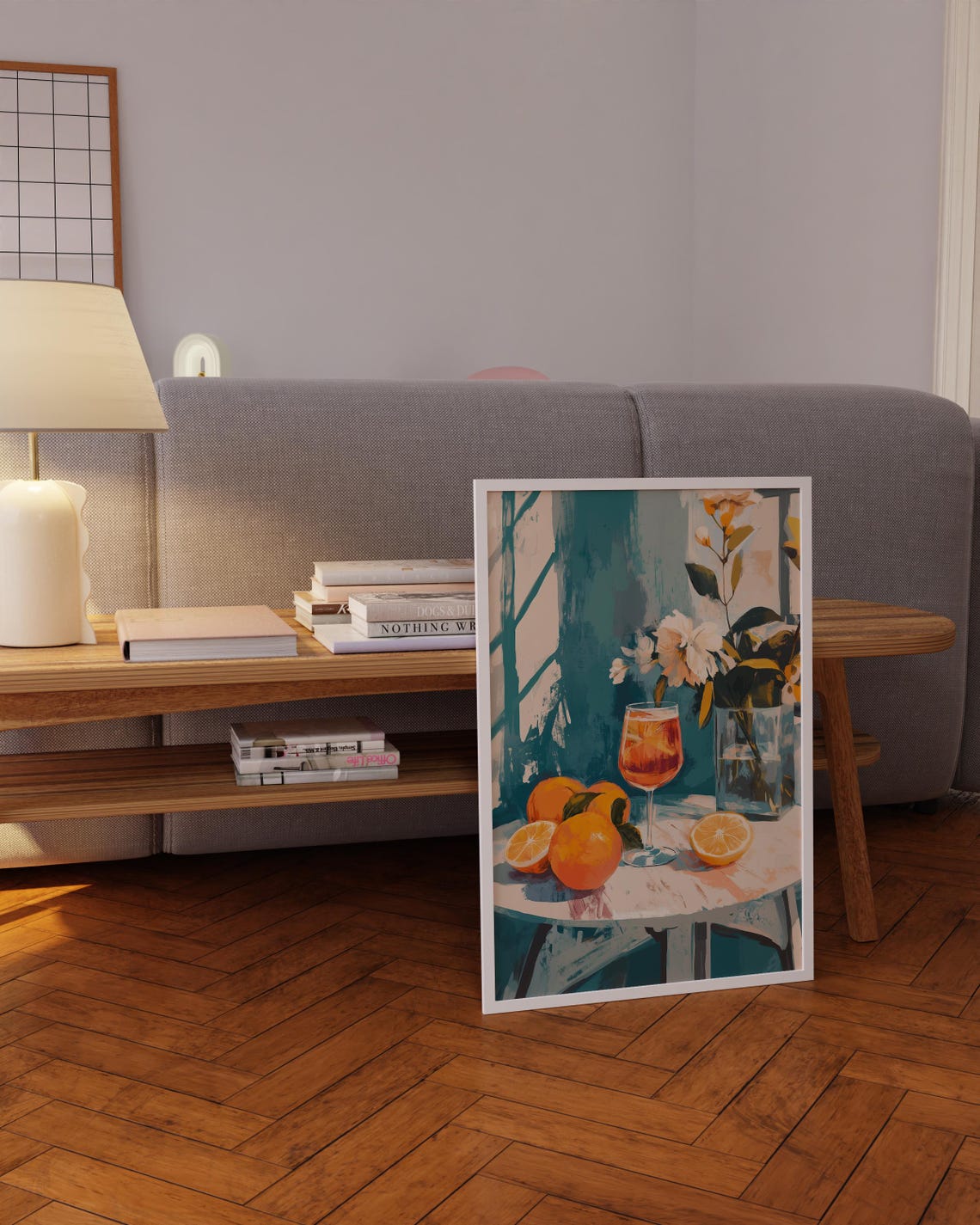 Aperol Spritz Cocktail Still Life Orange Citrus Kitchen Art Poster - Image 5