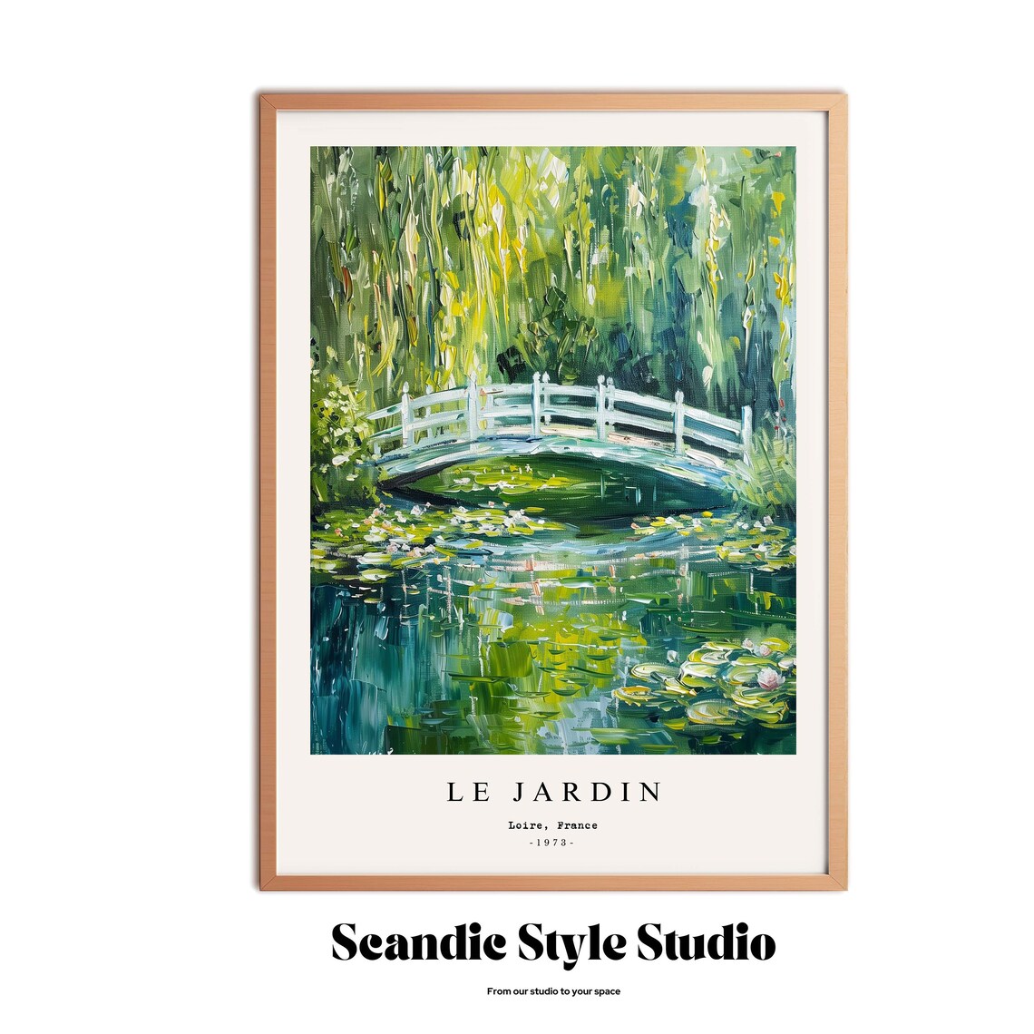 Le Jardin Print, Boho Floral Garden Art Print - Image 3