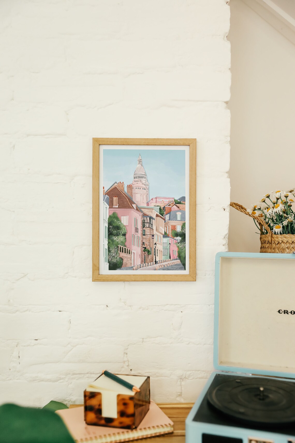 Montmartre Paris Travel Poster, Paris City Print - Image 2
