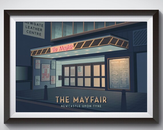 The Mayfair Ballroom Newcastle Travel Poster