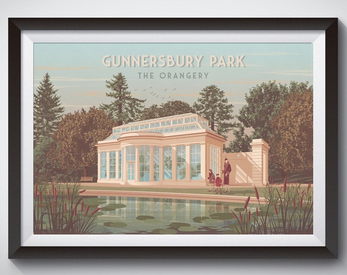 Gunnersbury Park Museum Orangery, West London Travel Poster