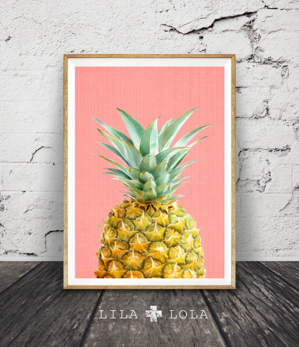 Pineapple Print, Modern Minimalist Art Print