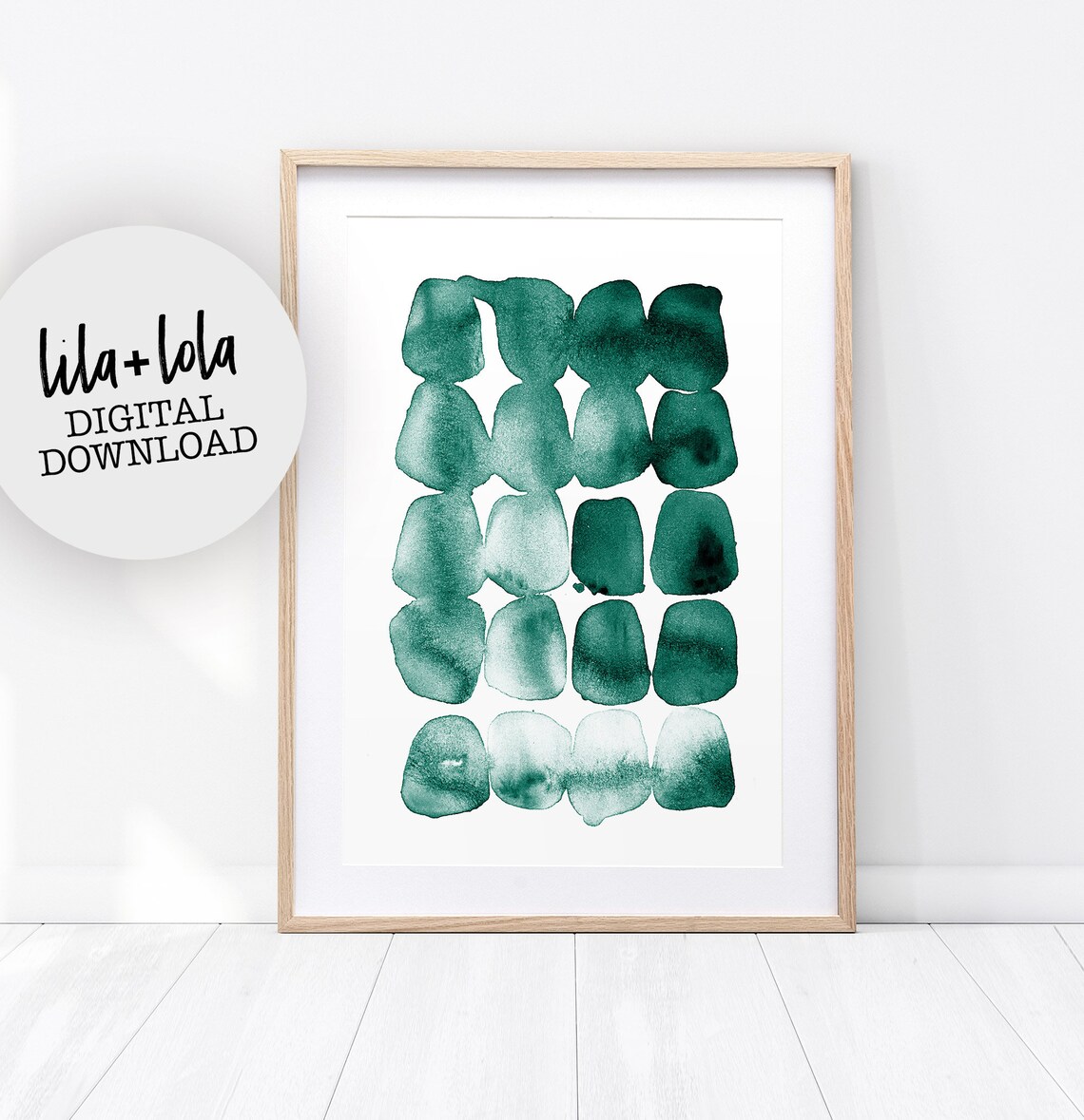 Abstract Watercolor Brush Strokes Art Print