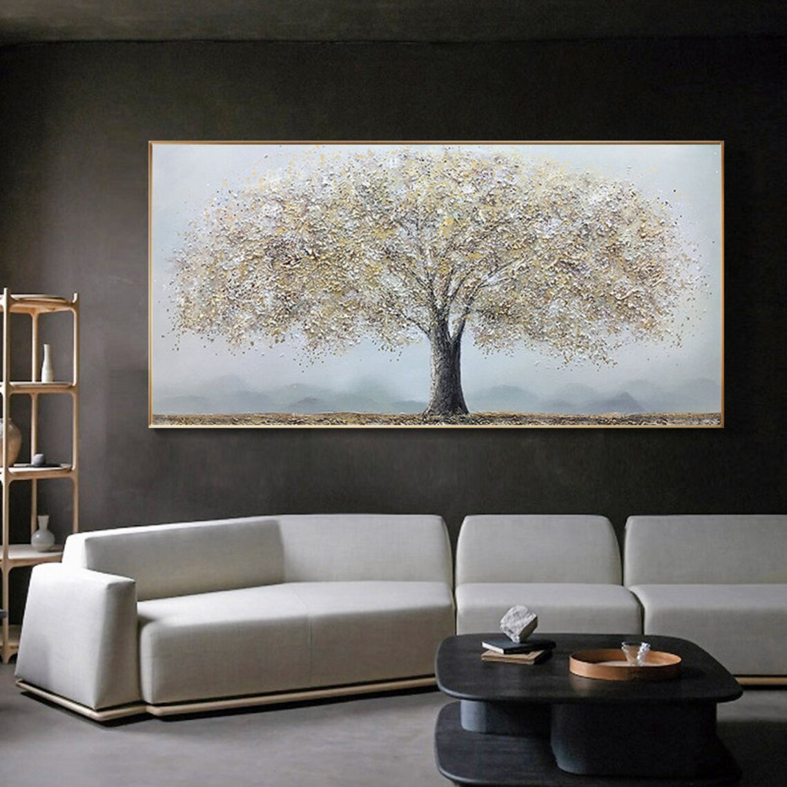Tree of Life Abstract Oil Painting Art Print - Image 3