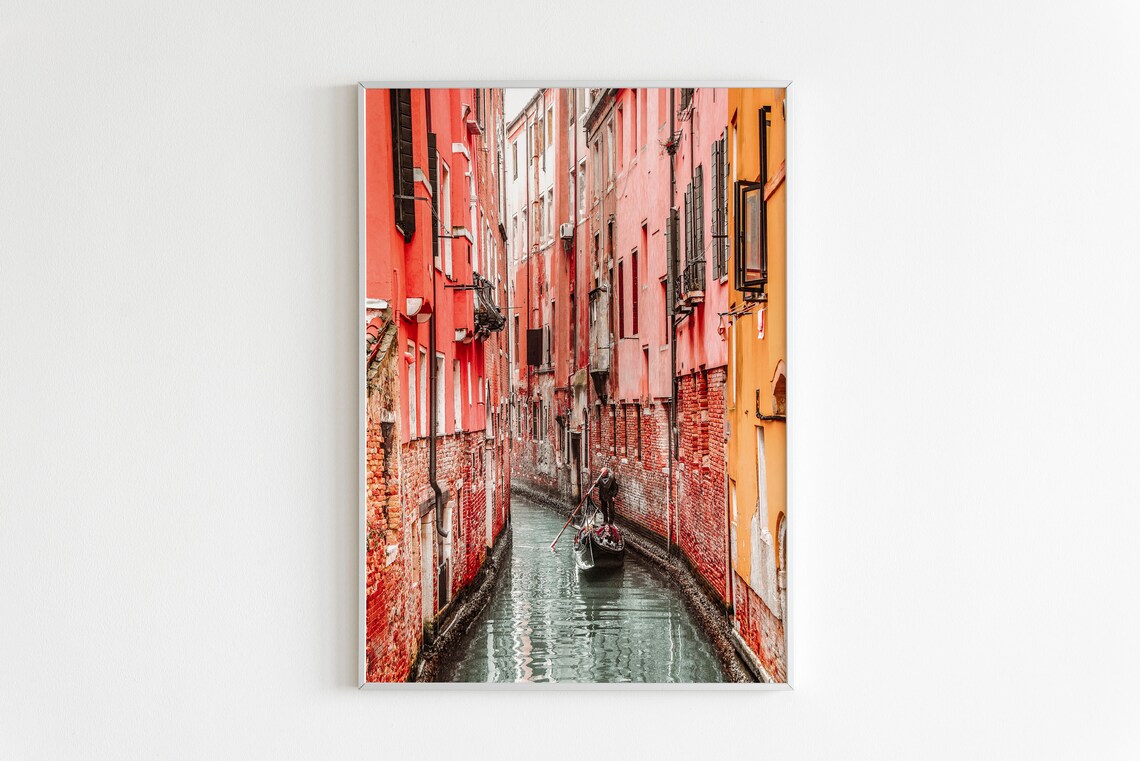 Venice Canals Travel Poster, Europe Wall Art - Image 2