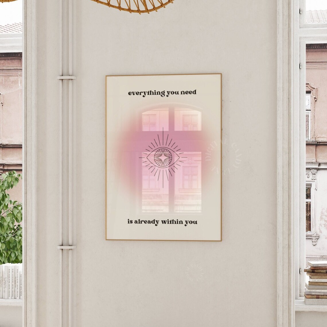 Aura Gradient Retro Wall Art Print