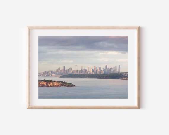 Sydney Sunrise Print Hornby Lighthouse Coastal Cityscape