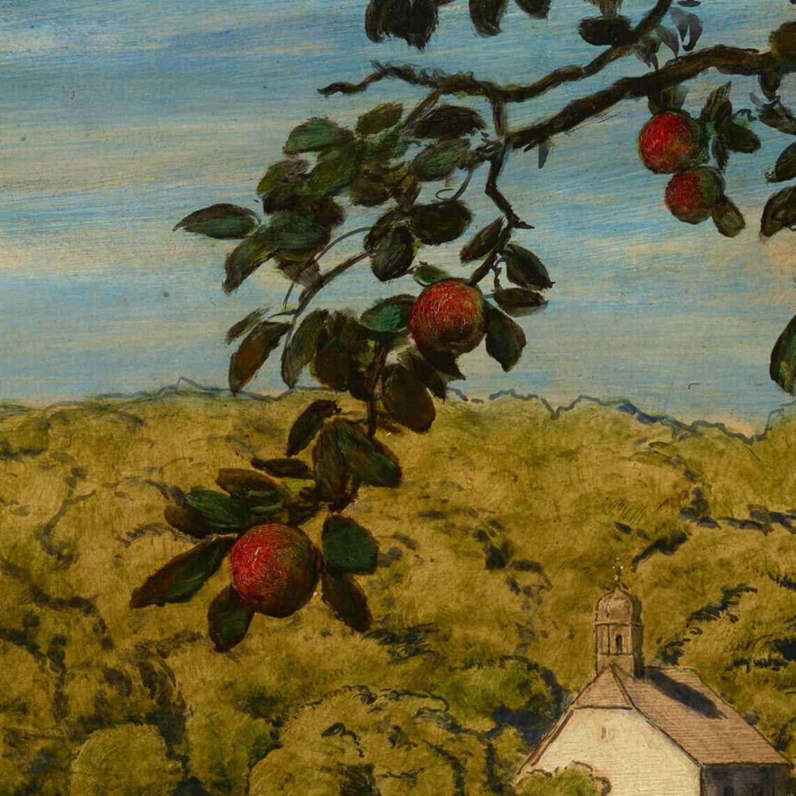 Blick Auf Mamolsheim, Hans Thoma Oil Painting Print - Image 3