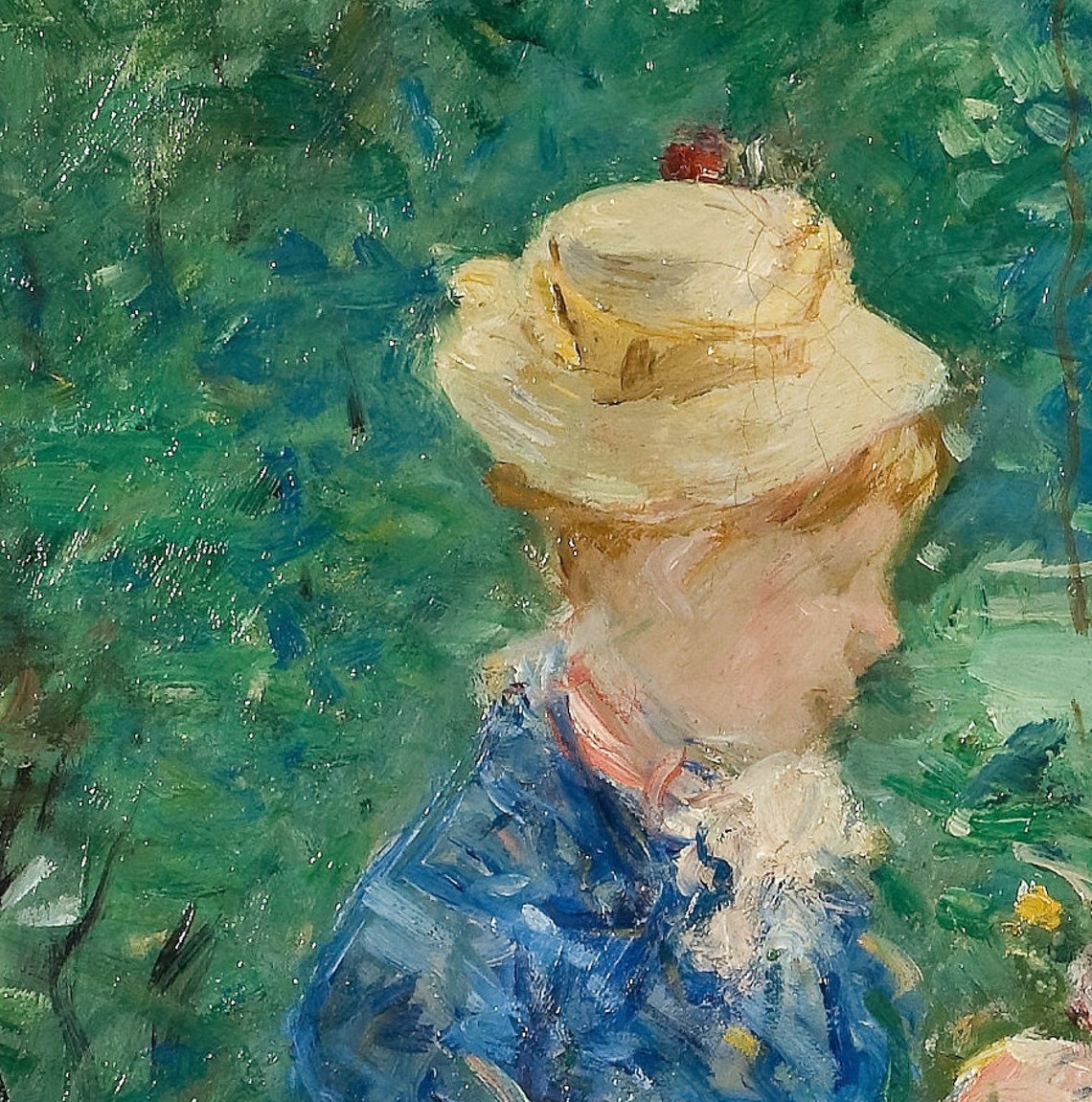 Berthe Morisot In the Bois de Boulogne Women Flowers Park Poster - Image 3