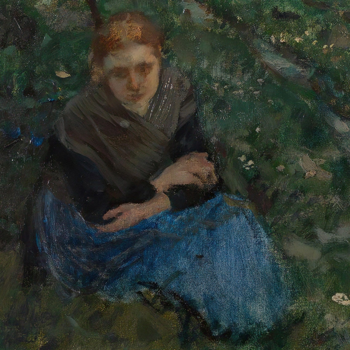 Eilif Peterssen Summer Night Sando Coastal Dusk Landscape Poster - Image 3