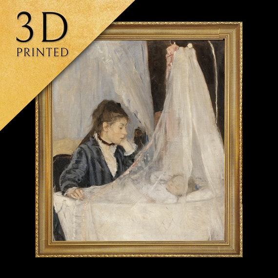 Mothers Day Gift The Cradle By Berthe Morisot 3d Printed With Texture And Brush Strokes Looks Like Original Oil Painting