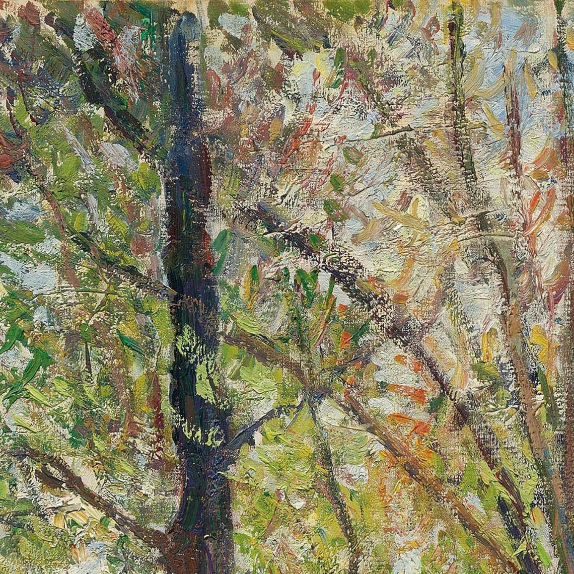 Pissarro Banks of the Epte River Willow Impressionist Landscape Poster - Image 2