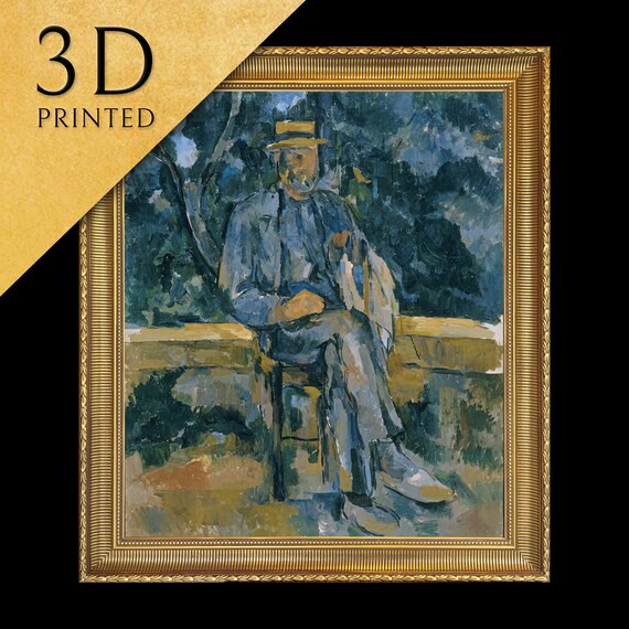 Portrait Of Peasant By Paul Cezanne 3d Printed With Texture And Brush Strokes Looks Like Original Oil Painting