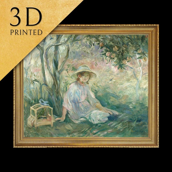 Under The Orange Tree By Berthe Morisot 3d Printed With Texture And Brush Strokes Looks Like Original Oil Painting